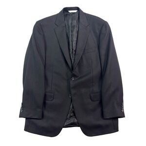 Samuelsohn 42R Black Loro Piana 100% Cashmere Blazer Jacket Sport Suit Coat